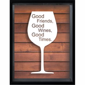 Quadro Porta Rolhas Good Friends Good Wine Good Times Quadro Porta Rolhas Good Friends Good Wine Good Times