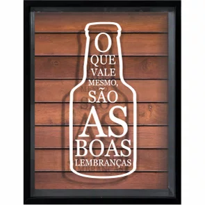 Quadro Porta Tampinhas O que Vale Mesmo São as Boas Lembranças Quadro Porta Tampinhas O que Vale Mesmo São as Boas Lembranças