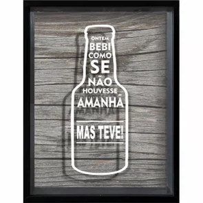 Quadro Porta Tampinhas Ontem Bebi Como Se Não Houvesse Amanhã, Mas teve ! Quadro Porta Tampinhas Ontem Bebi Como Se Não Houvesse Amanhã, Mas teve !