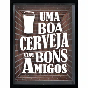 Quadro Porta Tampinhas Uma Boa Cerveja Com Bons Amigos Quadro Porta Tampinhas Uma Boa Cerveja Com Bons Amigos