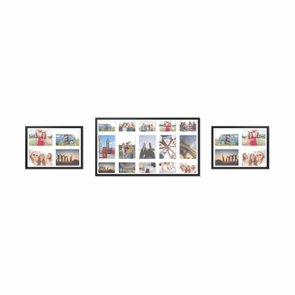 Kit Trio de Quadros Painéis de Parede para 13 fotos 15x21cm e 10 fotos 10x15cm