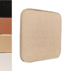 Recorte de Mdf 9mm para Artesanato com Tira de Couro Sintético - Quadrado Recorte de Mdf 9mm para Artesanato com Tira de Couro Sintético - Quadrado