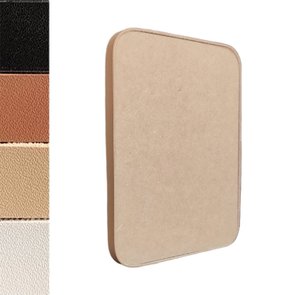 Recorte de Mdf 9mm para Artesanato com Tira de Couro Sintético - Retângulo Recorte de Mdf 9mm para Artesanato com Tira de Couro Sintético - Retângulo