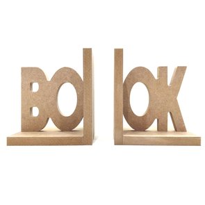 Suporte Aparador de Livros Book em MDF Cru 15mm Suporte Aparador de Livros Book em MDF Cru 15mm