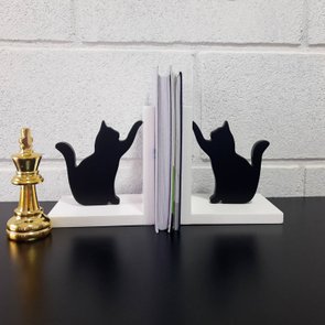 Sujetalibro Geguton Aparador de livros gato negro asombroso x 1 piezas