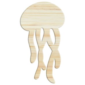 Tábua de Pinus Recortada para Artesanato em Forma de Água Viva Medusa Tábua de Pinus Recortada para Artesanato em Forma de Água Viva Medusa