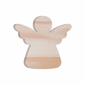 Tábua de Pinus Recortada para Artesanato em Forma de Anjo Tábua de Pinus Recortada para Artesanato em Forma de Anjo