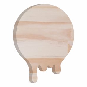 Tábua de Pinus Recortada para Artesanato em Forma de Círculo Derretendo Tábua de Pinus Recortada para Artesanato em Forma de Círculo Derretendo