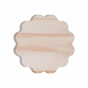 Tábua de Pinus Recortada para Artesanato em Forma de Círculo Ondulado Tábua de Pinus Recortada para Artesanato em Forma de Círculo Ondulado