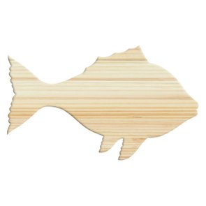 Tábua de Pinus Recortada para Artesanato em Forma de Peixe Tábua de Pinus Recortada para Artesanato em Forma de Peixe