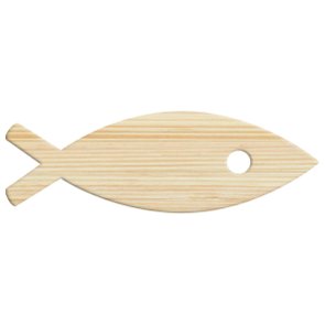 Tábua de Pinus Recortada para Artesanato em Forma de Peixe Tábua de Pinus Recortada para Artesanato em Forma de Peixe