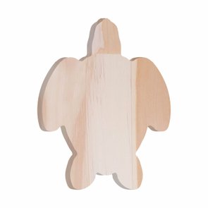 Tábua de Pinus Recortada para Artesanato em Forma de Tartaruga Tábua de Pinus Recortada para Artesanato em Forma de Tartaruga