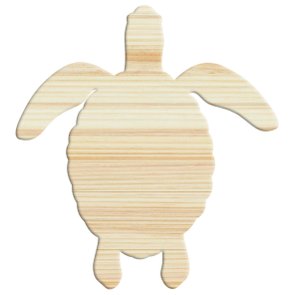 Tábua de Pinus Recortada para Artesanato em Forma de Tartaruga Tábua de Pinus Recortada para Artesanato em Forma de Tartaruga