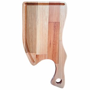 Tábua de Corte para Servir Hamburguer Petiscos e Porções em Madeira de Eucalipto Maciço com Óleo Mineral - Cutelo 16x30cm Tábua de Corte para Servir Hamburguer Petiscos e Porções em Madeira de Eucalipto Maciço com Óleo Mineral - Cutelo 16x30cm