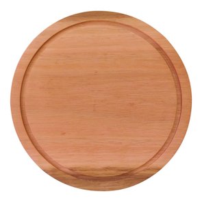 Tábua para Servir em Madeira de Eucalipto Maciço - Redonda com Óleo Mineral Tábua para Servir em Madeira de Eucalipto Maciço - Redonda com Óleo Mineral