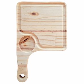 Tábua para Servir Hamburguer Porções Petiscos e Frios Hambúrguer com Rebaixo de 6cm para Pote de Molho com Óleo Mineral - Like 19x30cm Tábua para Servir Hamburguer Porções Petiscos e Frios Hambúrguer com Rebaixo de 6cm para Pote de Molho com Óleo Mineral - Like 19x30cm