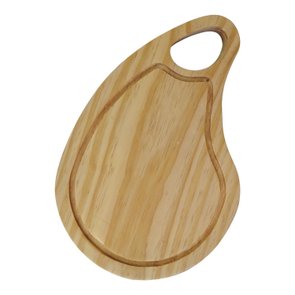 Tábua para Servir Hambúrguer em Madeira de Pinus Natural Maciço - Recorte com Óleo Mineral Tábua para Servir Hambúrguer em Madeira de Pinus Natural Maciço - Recorte com Óleo Mineral