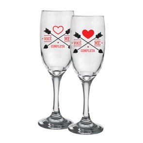 Taças Champagne Você Me Completa - KATHAVENTO Taças Champagne Você Me Completa - KATHAVENTO