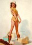 Placa Decorativa Vintage Pin-Up