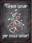 Placa Decorativa Frase "Troco Amor Por Mais Amor"
