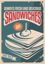 Placa Decorativa Vintage Always Fresh and Delicious Sandwiches