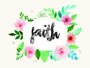 Placa Decorativa Frase Faith