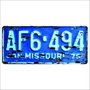 Placa Decorativa Vintage de Carro em Mdf - Missouri