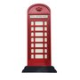 Placa Decorativa Com Relevo Cabine Telefonica Vermelha Londres
