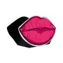 Suporte De Aço Display De Maquiagem Rosa Com Formato de Boca - Geguton