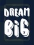Placa Decorativa Frase Dream Big