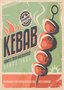 Placa Decorativa Vintage Kebab