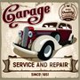 Placa Decorativa Garage Service and Repair Since 1951