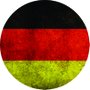 Placa Decorativa Redonda Bandeira da Alemanhã