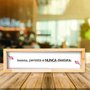 Quadro Mensagem Insista, Persista e Nunca Desista
