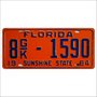 Placa Decorativa Vintage de Carro em Mdf - Florida Sunshine State