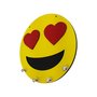 Porta Chaves Redondo Emoji Apaixonado
