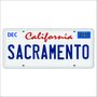 Placa Decorativa Vintage de Carro em Mdf - California Sacramento