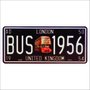 Placa Decorativa Vintage de Carro em Mdf - London United Kingdom