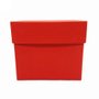 Caixa Para Presentes Quadrada Vermelha - 107