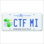 Placa Decorativa Vintage de Carro em Mdf - Pure Michigan Children's Ttrust Fund