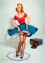 Placa Decorativa Vintage Pin-Up