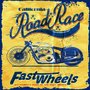 Placa Decorativa Road Race Fast Wheels Retro 88