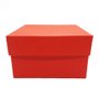 Caixa Para Presentes Quadrado  Vermelho - 29