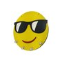 Porta Chaves Redondo Emoji Com Óculos de Sol
