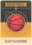 Placa Decorativa Basketball Play Together