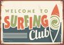 Placa Decorativa Welcome Surfing Club