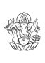 Placa Decorativa Ganesha Elefante Zen