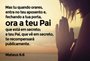 Placa Decorativa Versículo Bíblico Mateus 6:6