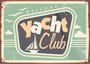 Placa Decorativa Yacht Club