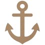 Aplique em Forma de Âncora Barco em Mdf